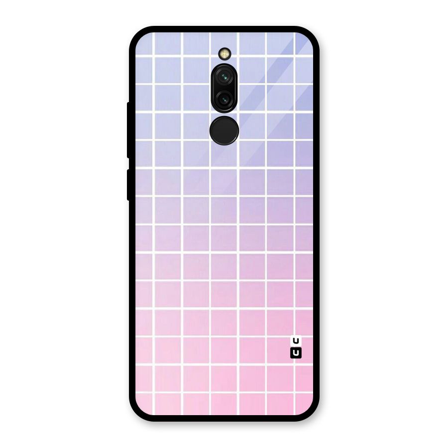 Check Shades Glass Back Case for Redmi 8