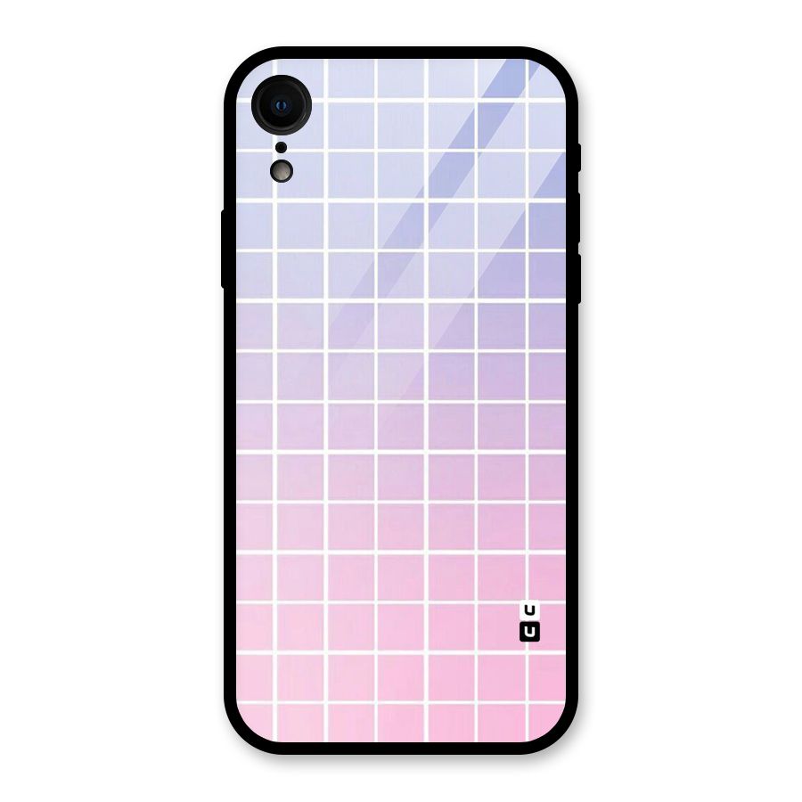 Check Shades Glass Back Case for XR