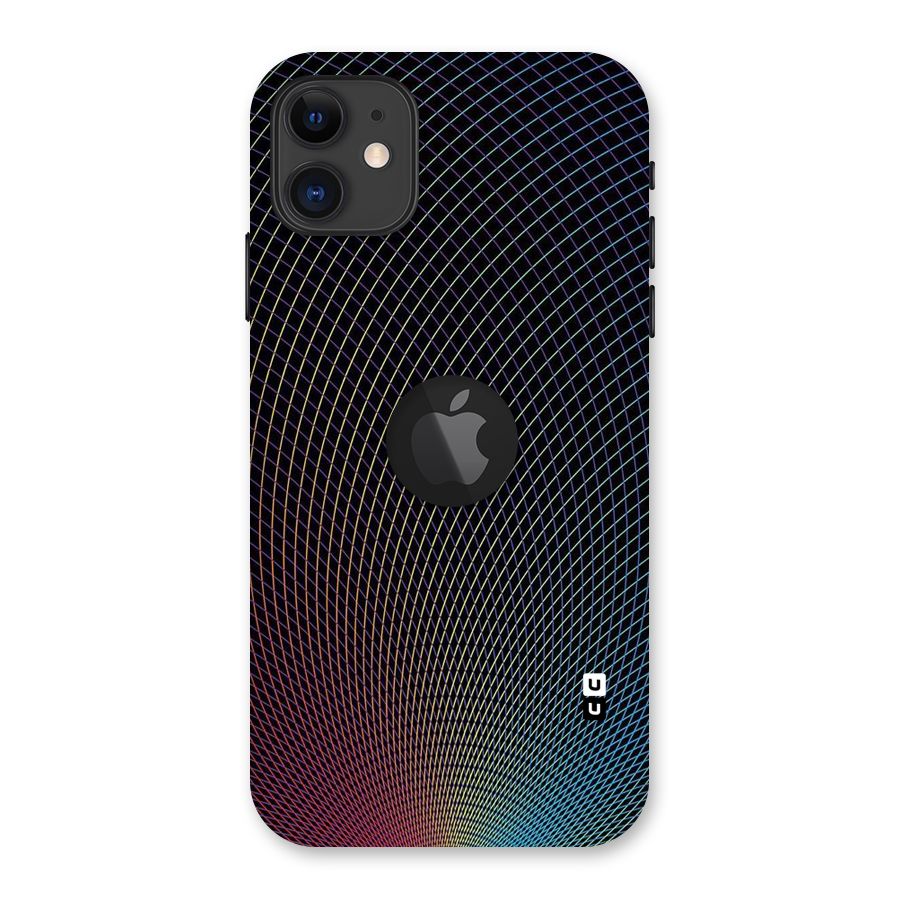 Check Swirls Back Case for iPhone 11 Logo Cut