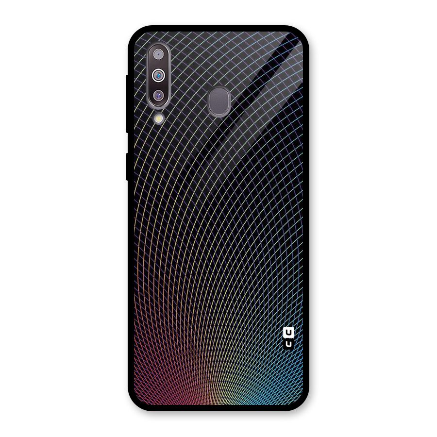 Check Swirls Glass Back Case for Galaxy M30