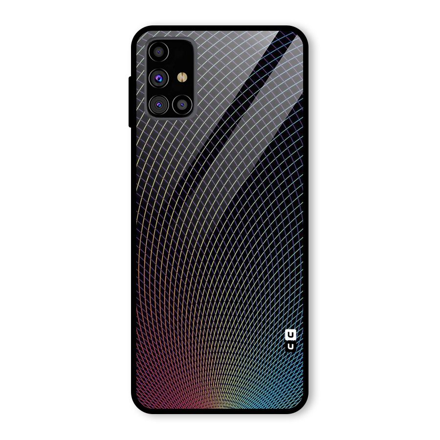 Check Swirls Glass Back Case for Galaxy M31s