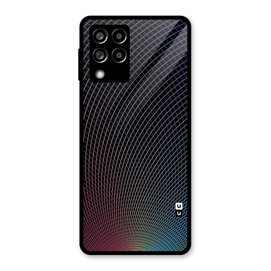 Check Swirls Glass Back Case for Galaxy M53 5G