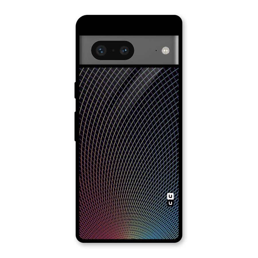 Check Swirls Glass Back Case for Google Pixel 7
