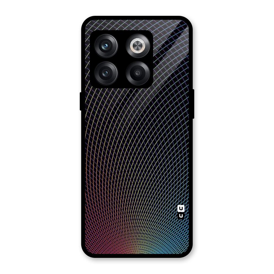 Check Swirls Glass Back Case for OnePlus 10T