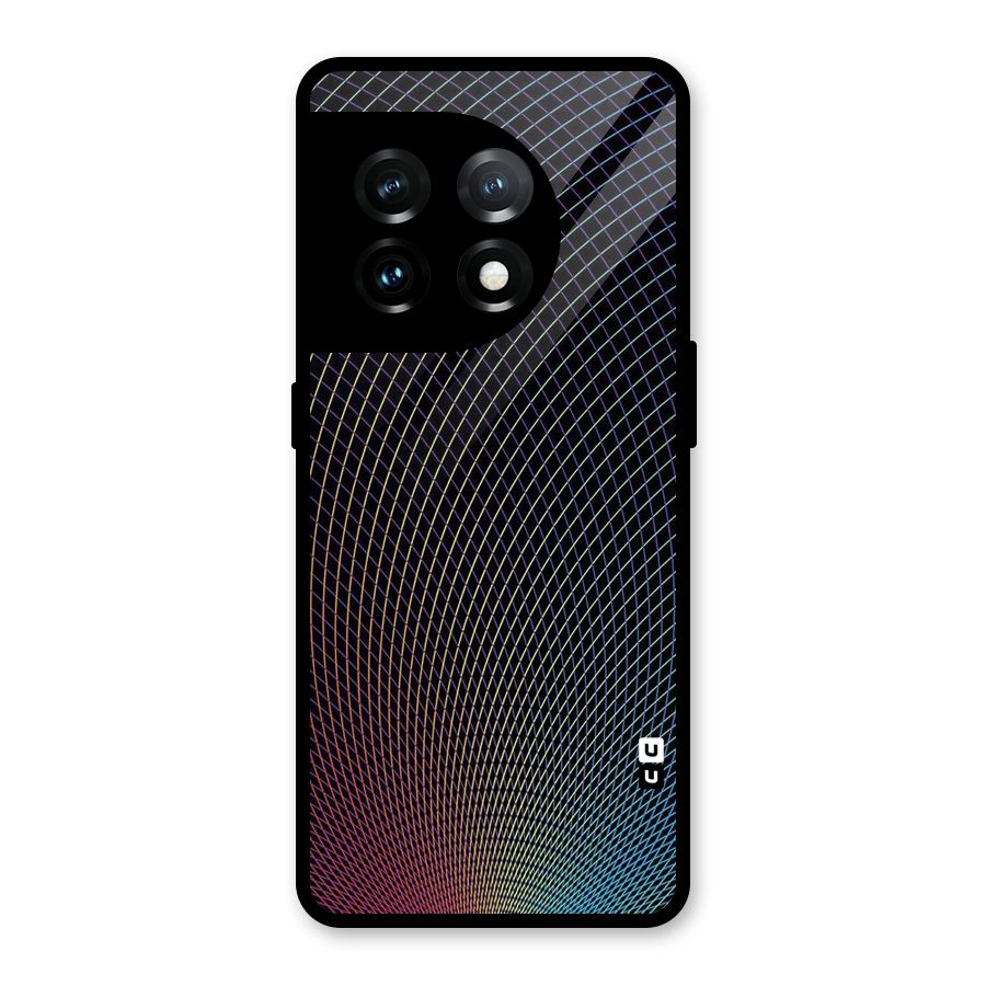 Check Swirls Glass Back Case for OnePlus 11