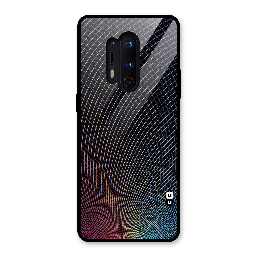 Check Swirls Glass Back Case for OnePlus 8 Pro
