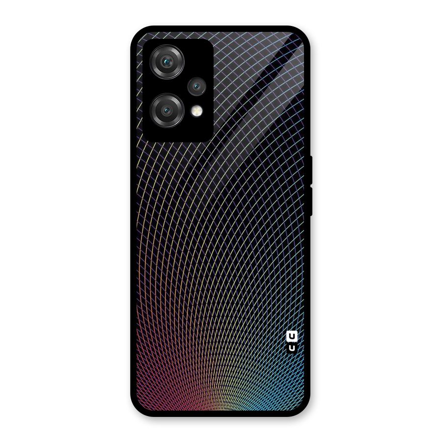Check Swirls Glass Back Case for OnePlus Nord CE 2 Lite 5G