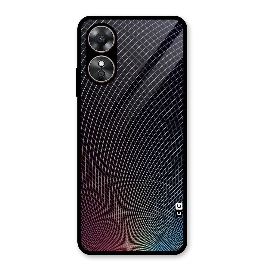 Check Swirls Glass Back Case for Oppo A17
