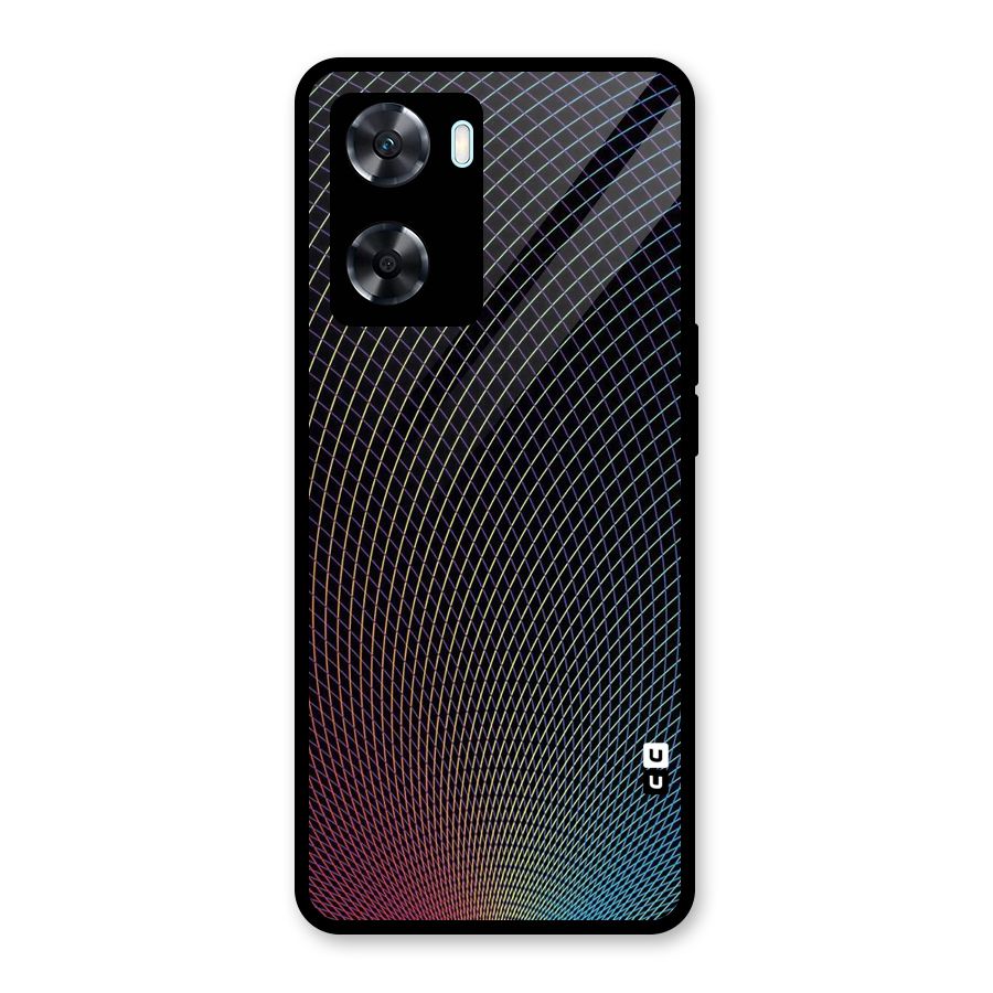 Check Swirls Glass Back Case for Oppo A77