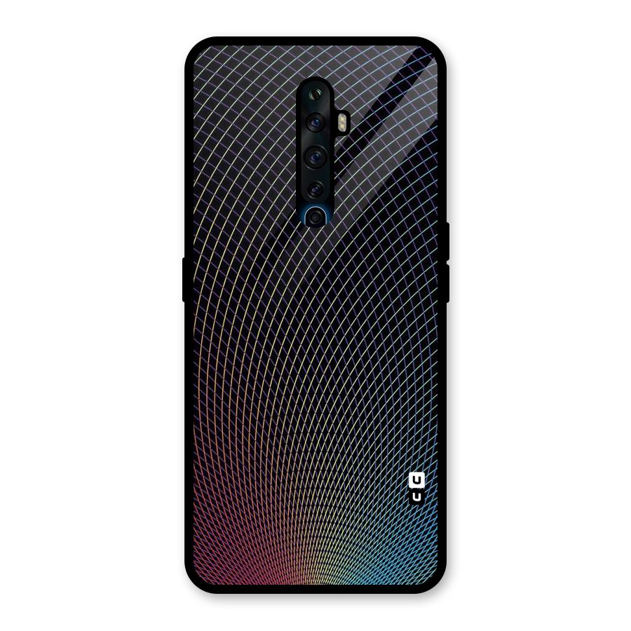 Check Swirls Glass Back Case for Oppo Reno2 F