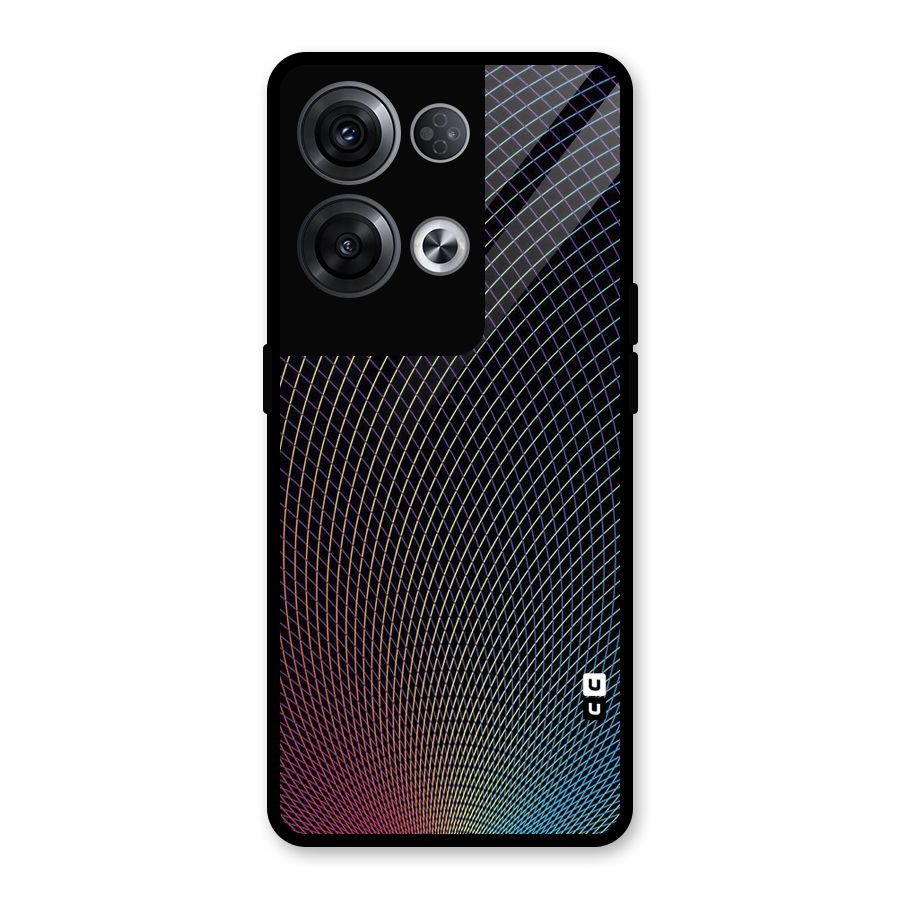 Check Swirls Glass Back Case for Oppo Reno8 Pro 5G