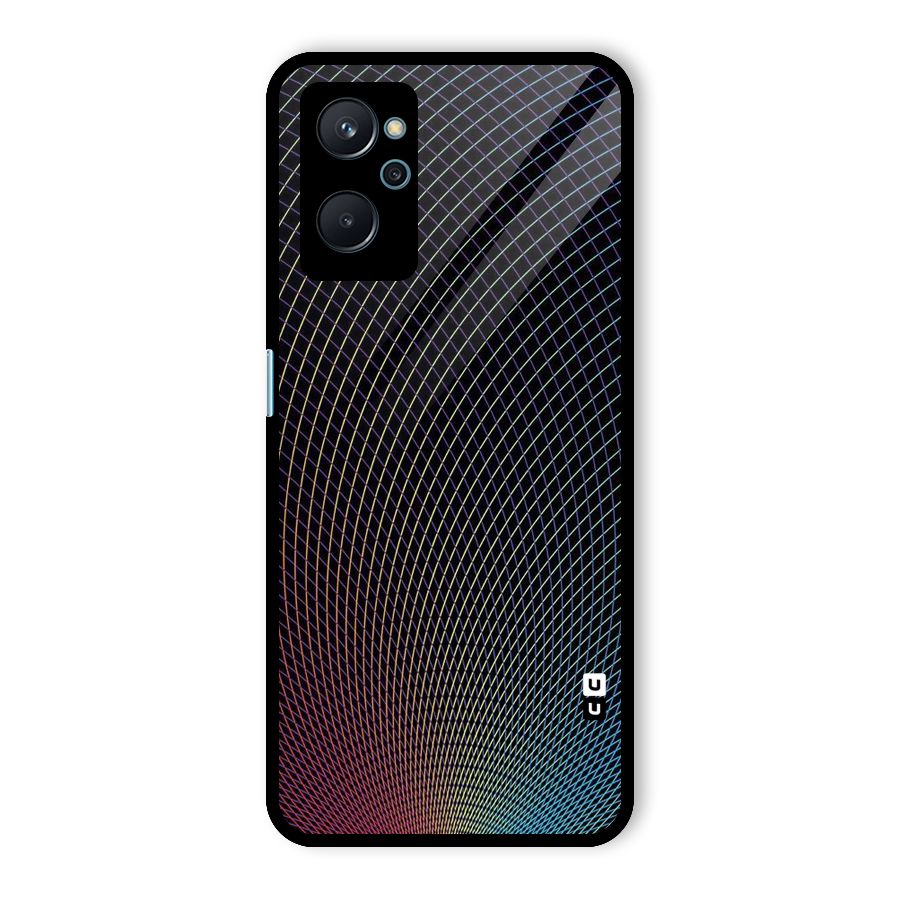 Check Swirls Glass Back Case for Realme 9i