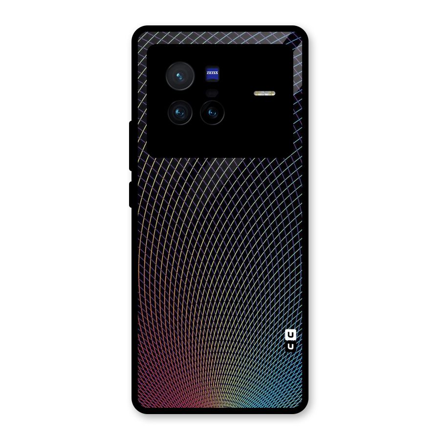 Check Swirls Glass Back Case for Vivo X80