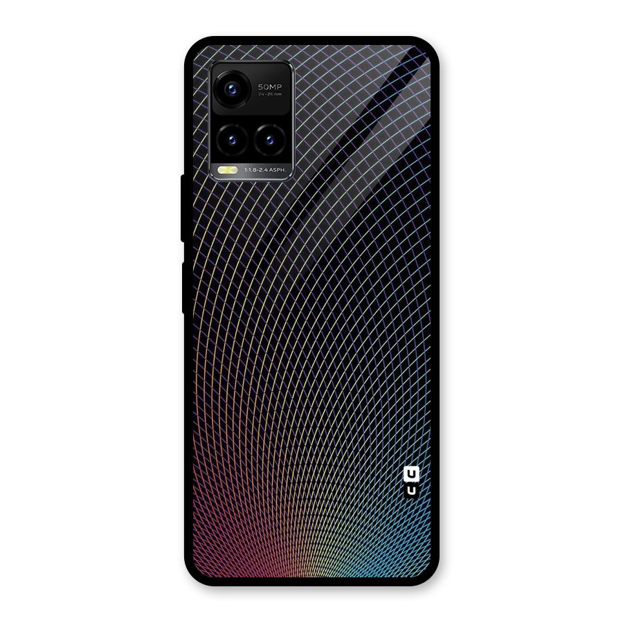 Check Swirls Glass Back Case for Vivo Y21T