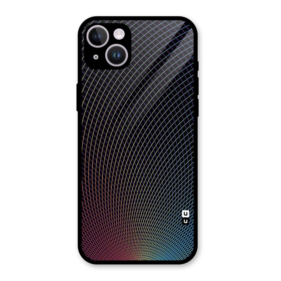 Check Swirls Glass Back Case for iPhone 14 Plus