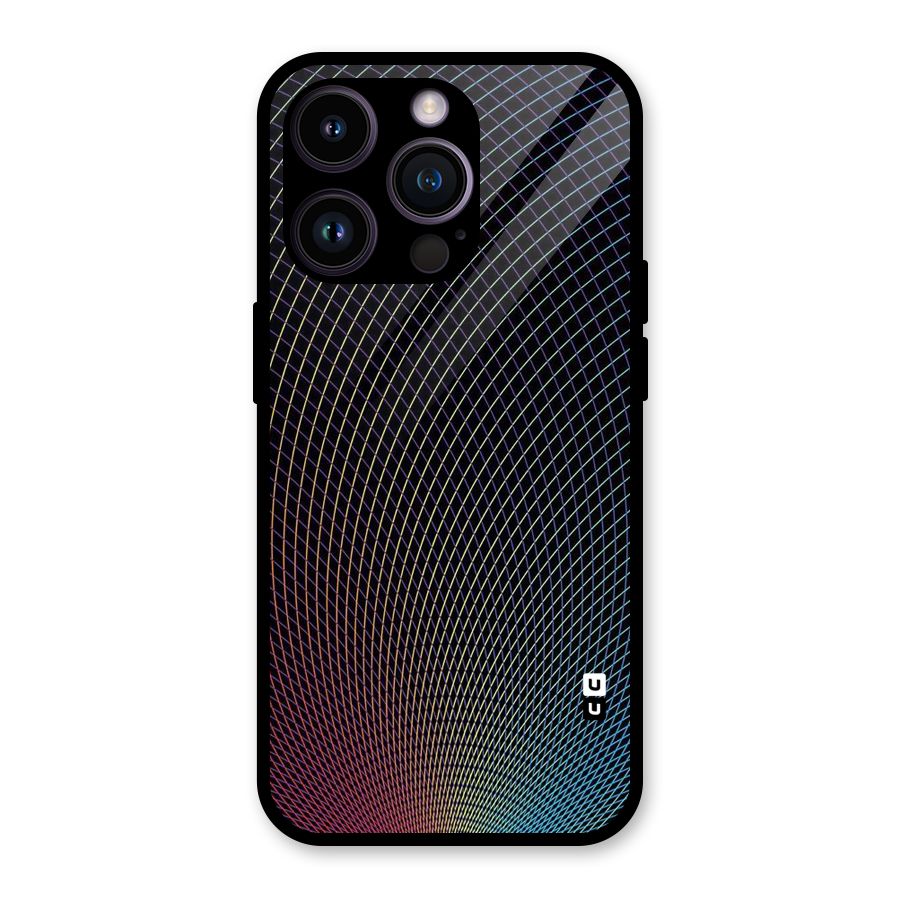 Check Swirls Glass Back Case for iPhone 14 Pro