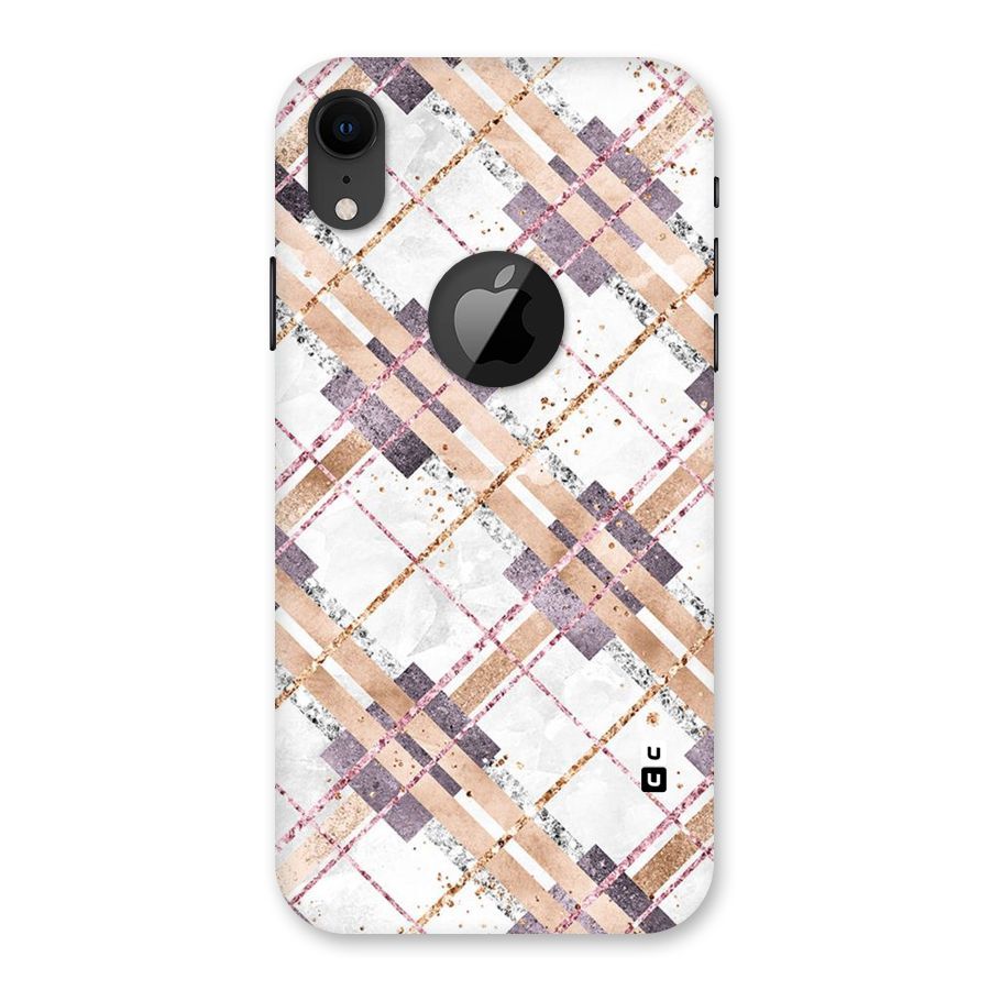 Check Trouble Back Case for iPhone XR Logo Cut