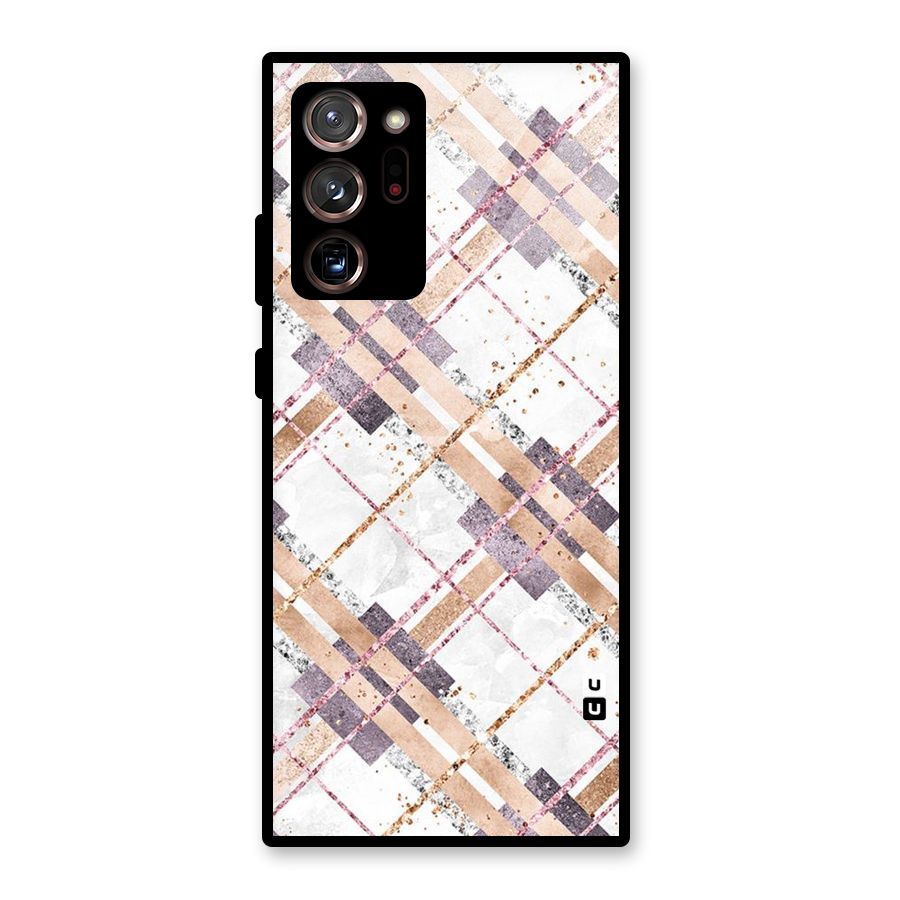 Check Trouble Glass Back Case for Galaxy Note 20 Ultra 5G