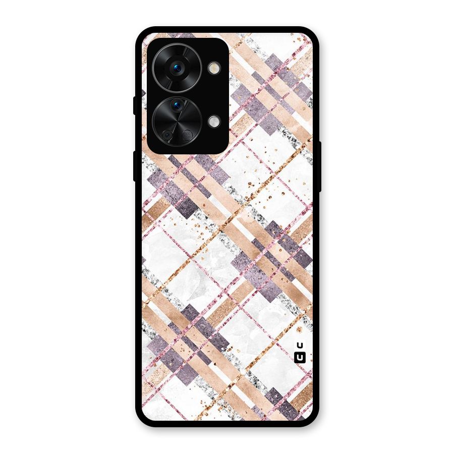 Check Trouble Glass Back Case for OnePlus Nord 2T
