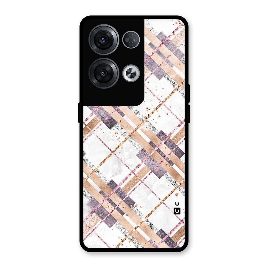 Check Trouble Glass Back Case for Oppo Reno8 Pro 5G