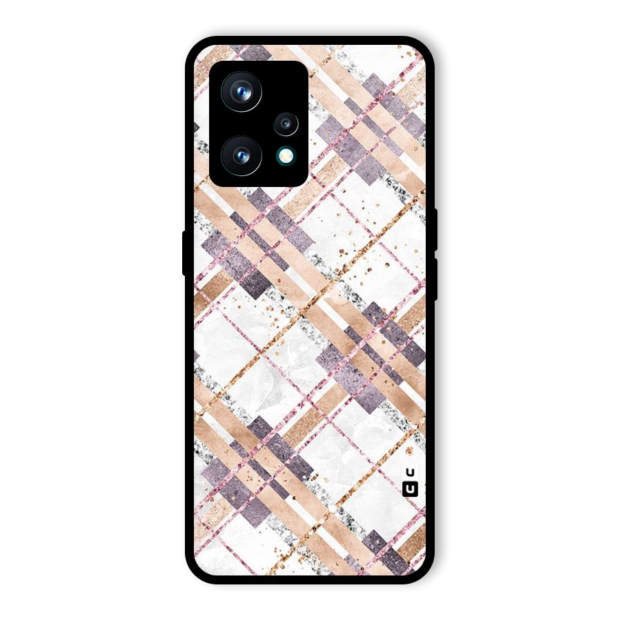 Check Trouble Glass Back Case for Realme 9 Pro Plus 5G