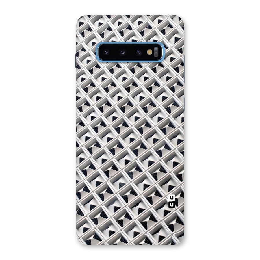 Check White Design Back Case for Galaxy S10 Plus