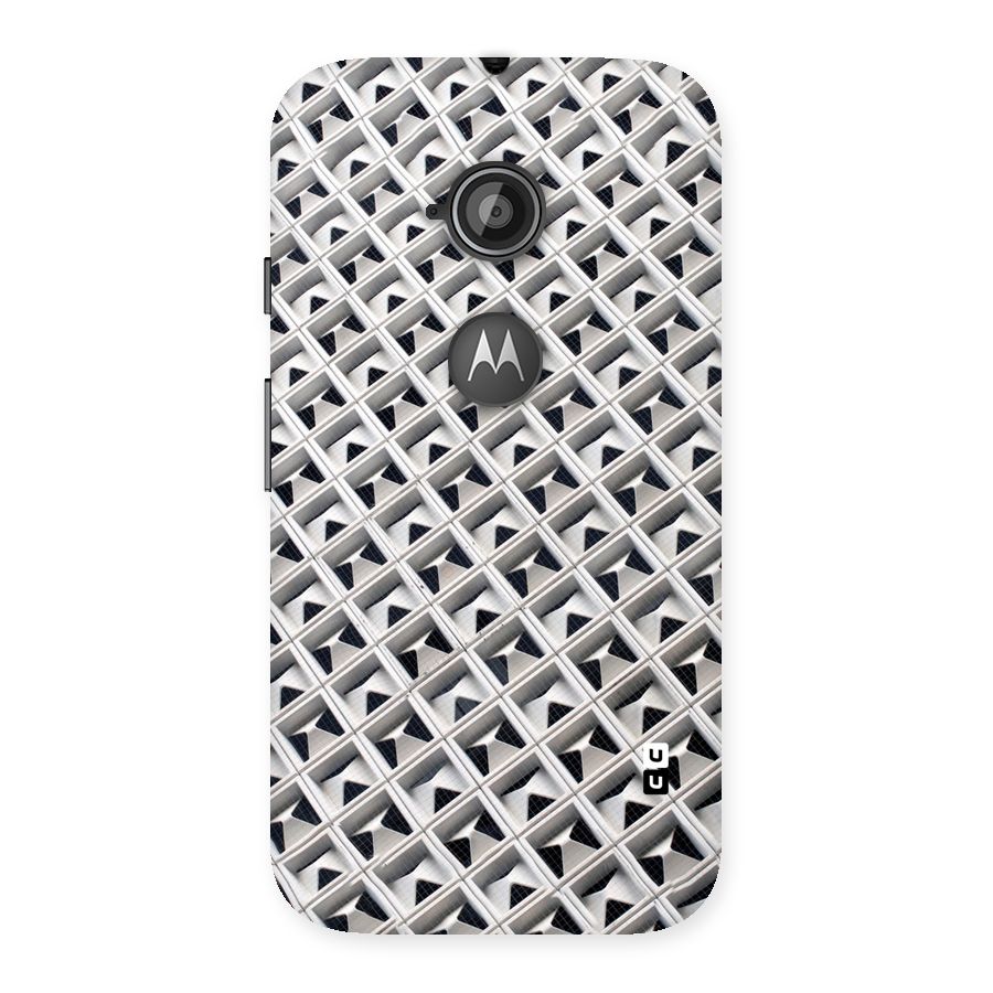 Check White Design Back Case for Moto E 2nd Gen