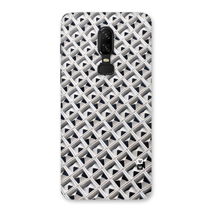 Check White Design Back Case for OnePlus 6