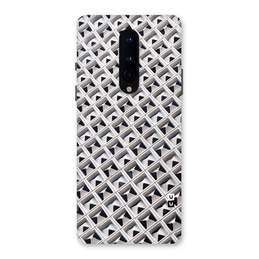 Check White Design Back Case for OnePlus 8