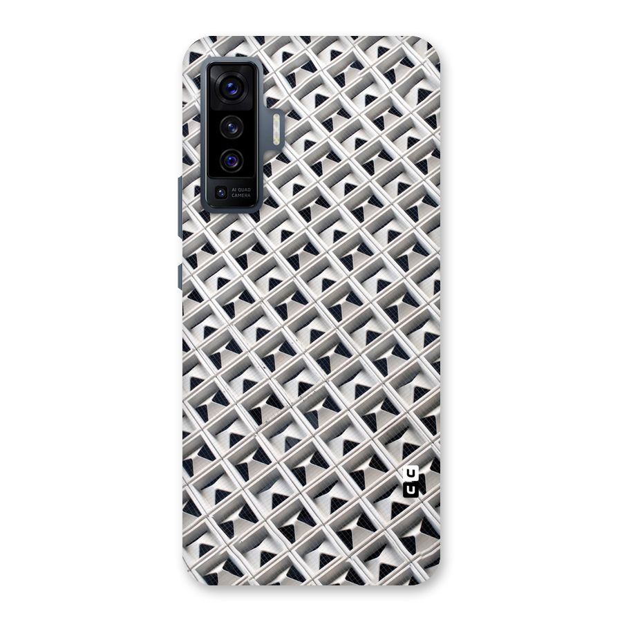 Check White Design Back Case for Vivo X50