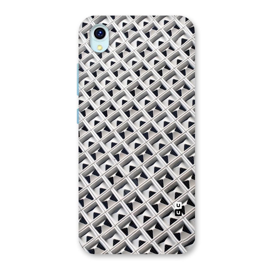 Check White Design Back Case for Vivo Y1s