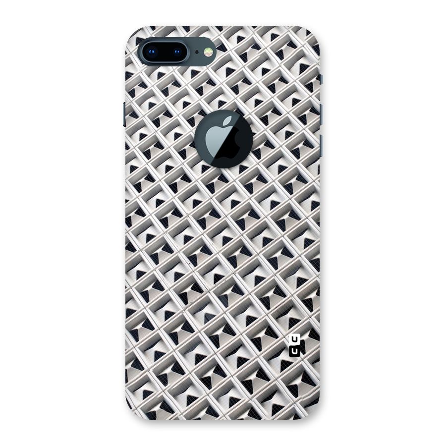Check White Design Back Case for iPhone 7 Plus Logo Cut
