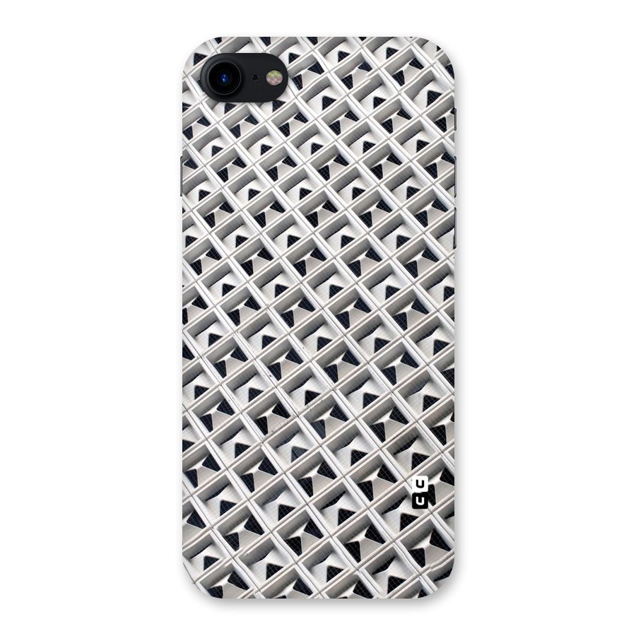 Check White Design Back Case for iPhone SE 2020