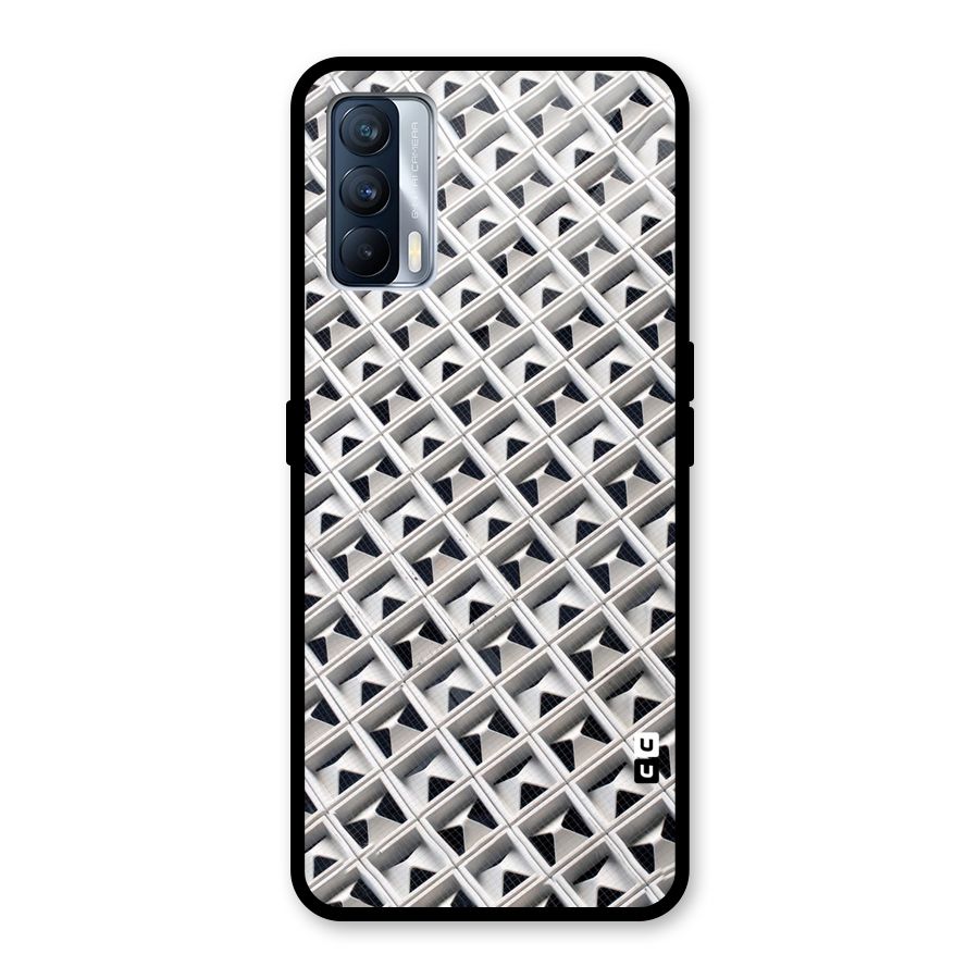 Check White Design Glass Back Case for Realme X7