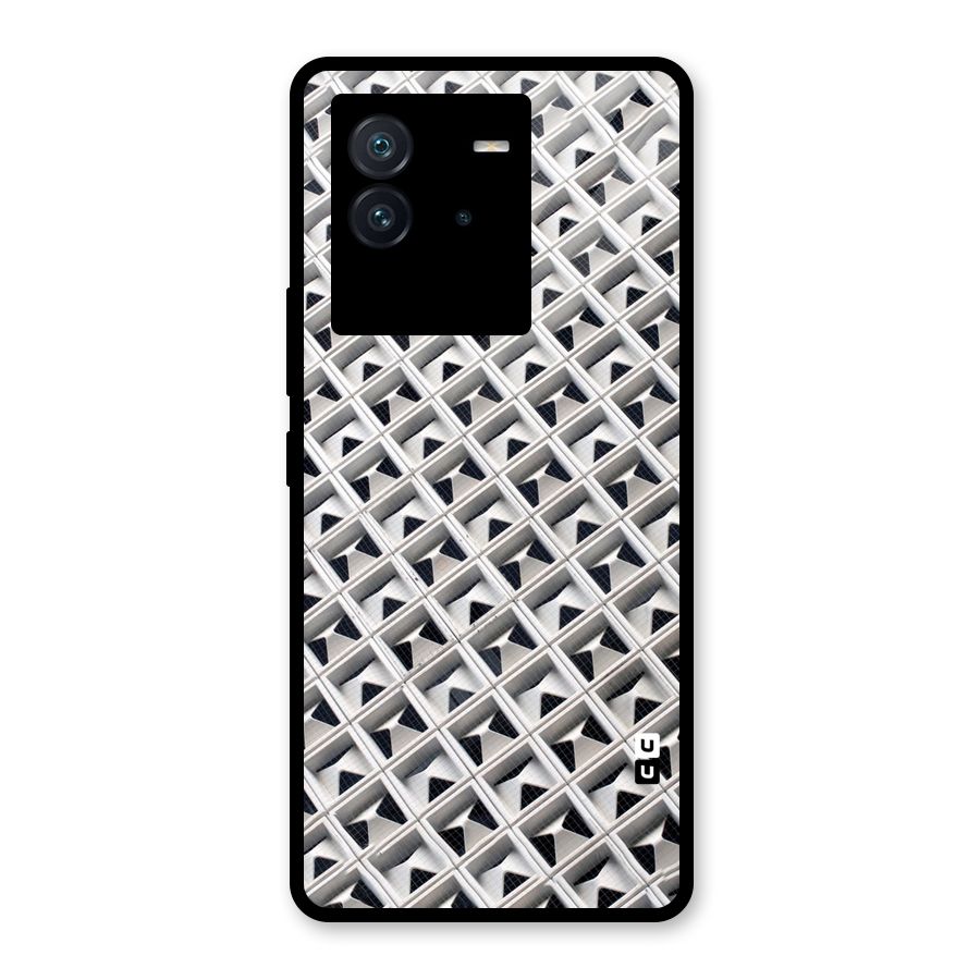 Check White Design Glass Back Case for Vivo iQOO Neo 6 5G