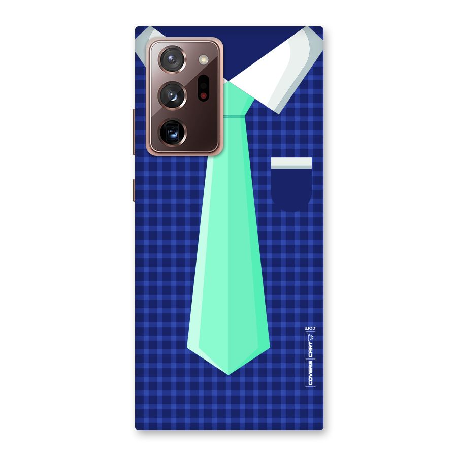 Checked Shirt Tie Back Case for Galaxy Note 20 Ultra