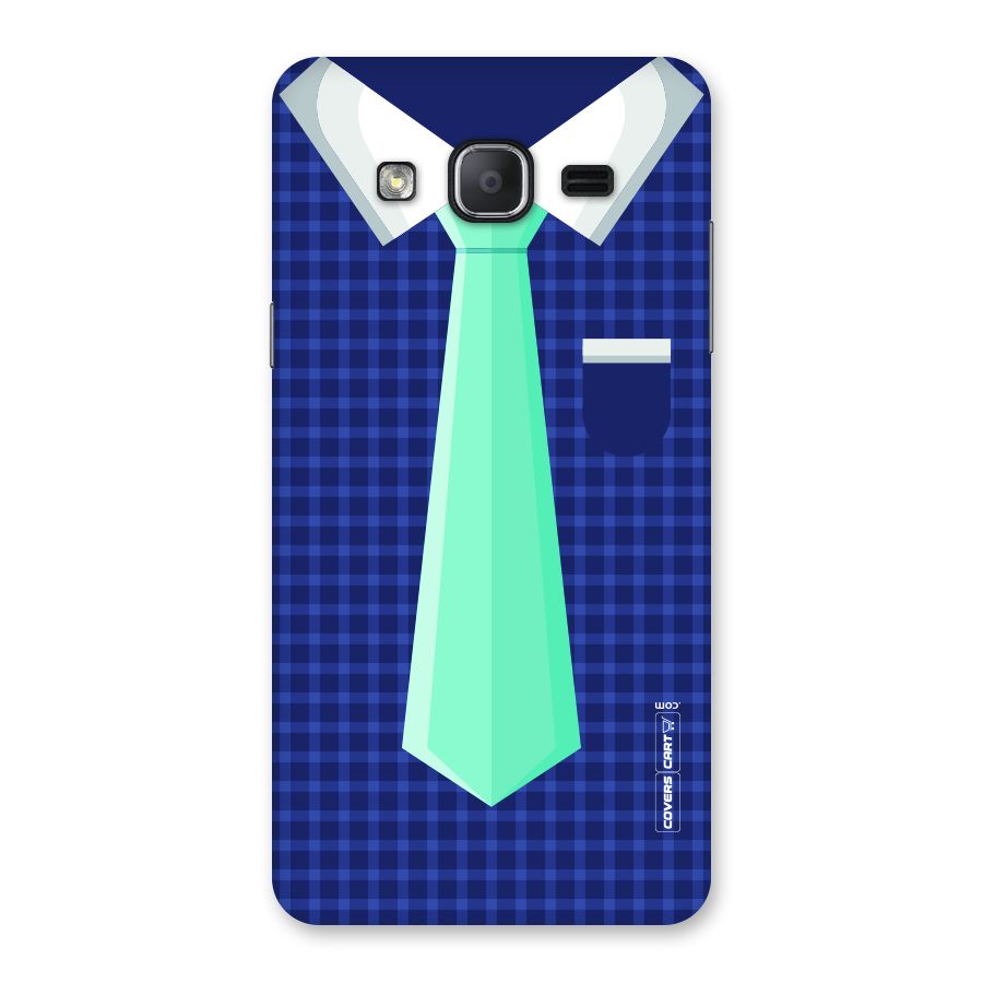 Checked Shirt Tie Back Case for Galaxy On7 2015