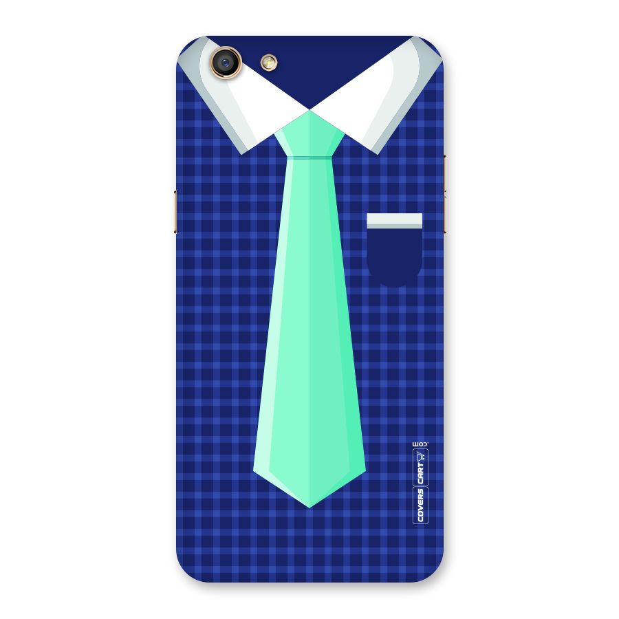 Checked Shirt Tie Back Case for Oppo F3