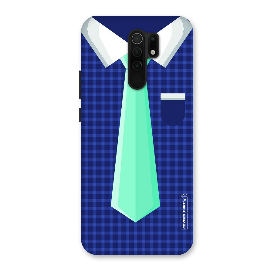 Checked Shirt Tie Back Case for Poco M2