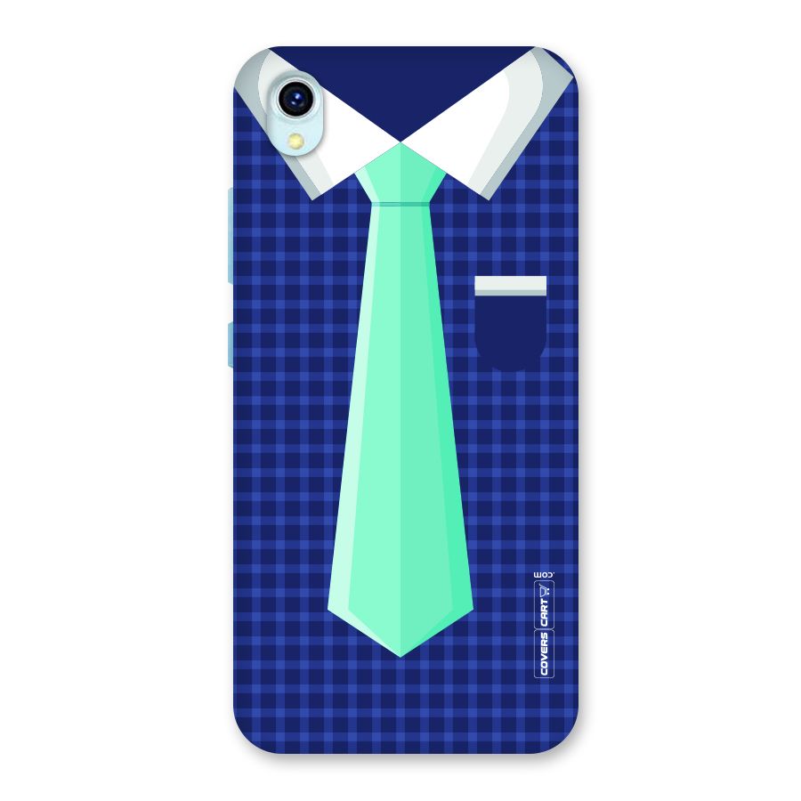 Checked Shirt Tie Back Case for Vivo Y1s