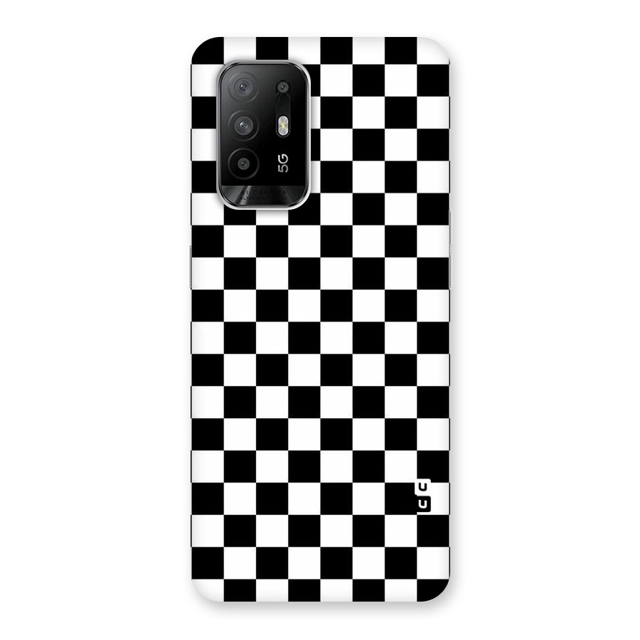 Checkerboard Back Case for Oppo F19 Pro Plus 5G
