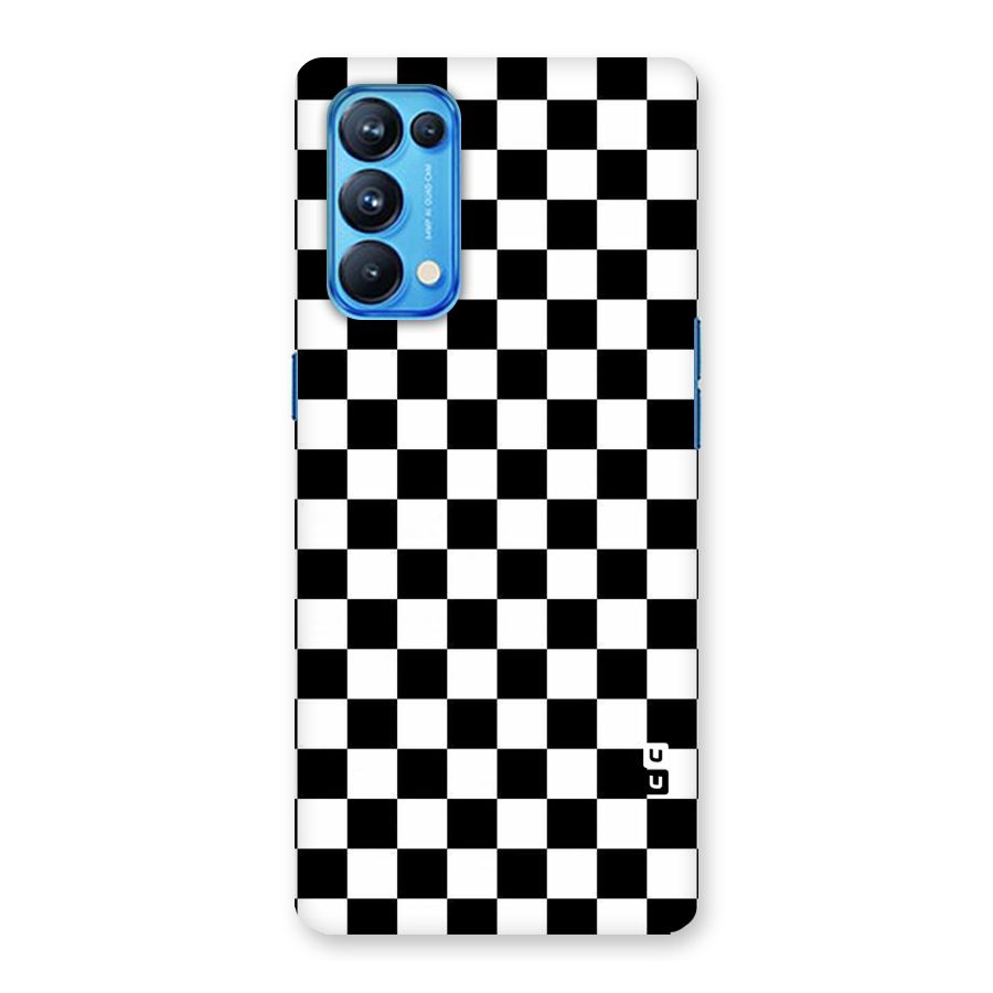 Checkerboard Back Case for Oppo Reno5 Pro 5G