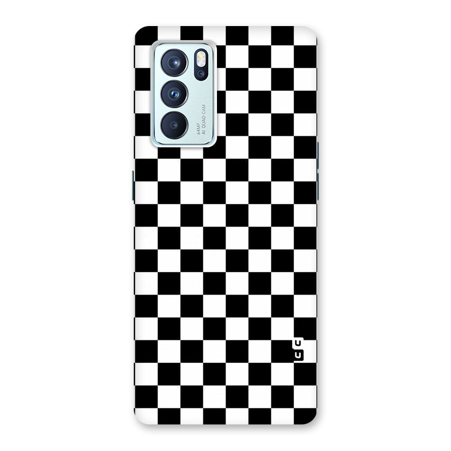 Checkerboard Back Case for Oppo Reno6 Pro 5G