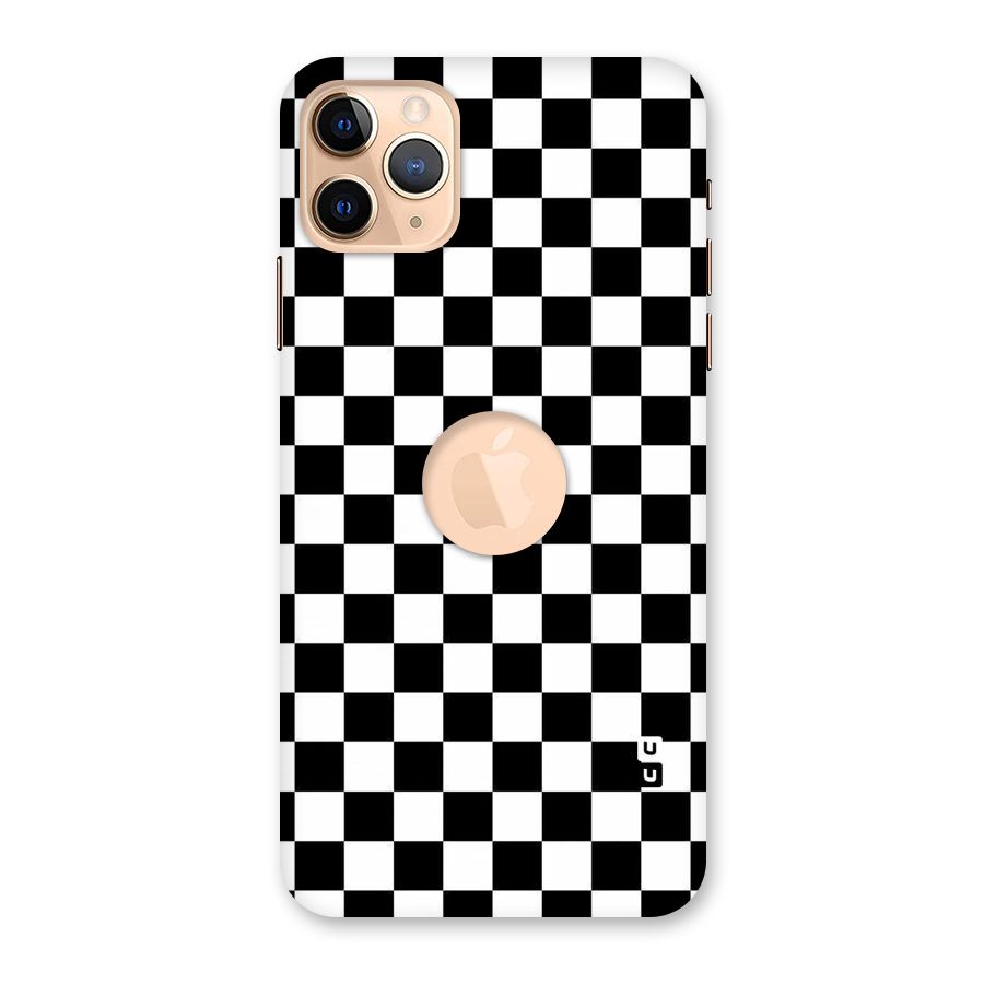 Checkerboard Back Case for iPhone 11 Pro Max Logo Cut