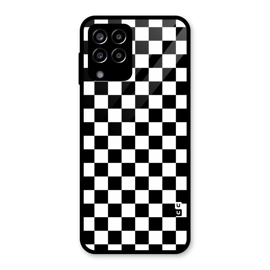 Checkerboard Glass Back Case for Galaxy M33