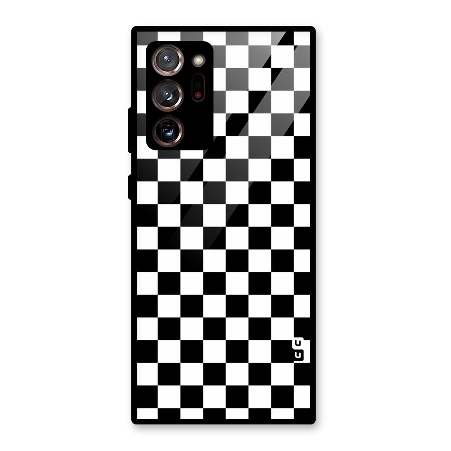 Checkerboard Glass Back Case for Galaxy Note 20 Ultra 5G