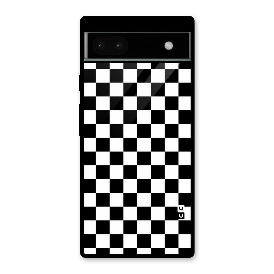 Checkerboard Glass Back Case for Google Pixel 6a