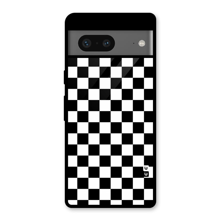 Checkerboard Glass Back Case for Google Pixel 7