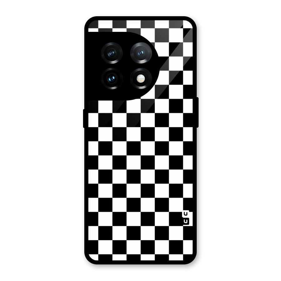 Checkerboard Glass Back Case for OnePlus 11