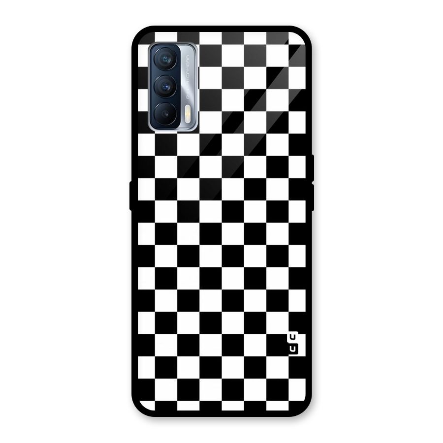 Checkerboard Glass Back Case for Realme X7